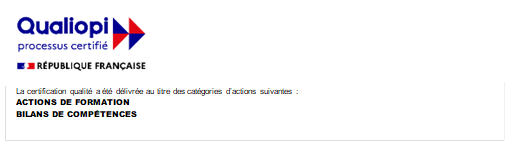 Qualiopi — Processus certifié : actions de formation et bilans de compétences